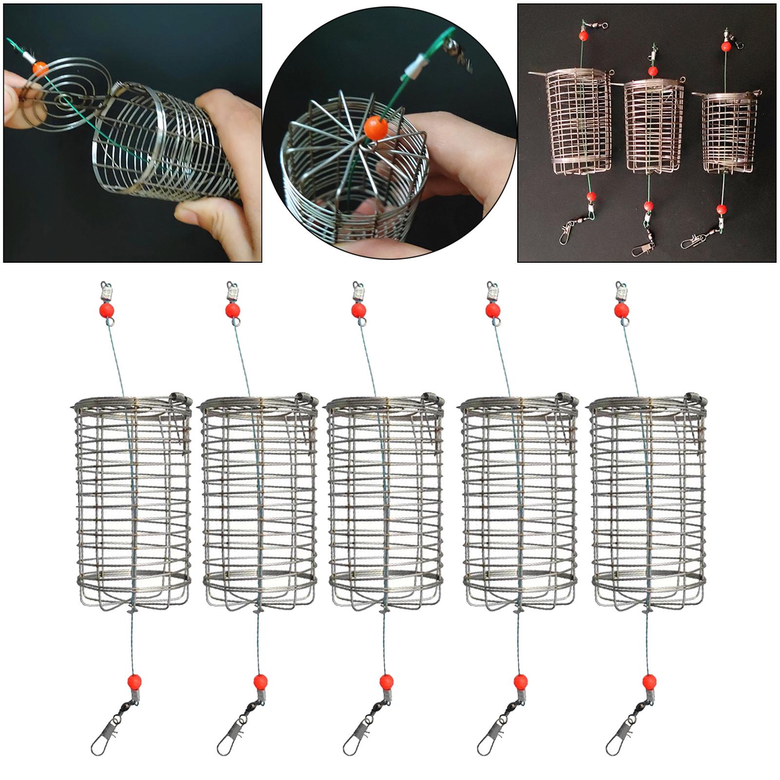 Fishing Lure Box - 5x Solidny podajnik wędkarski Klatka Pułapka