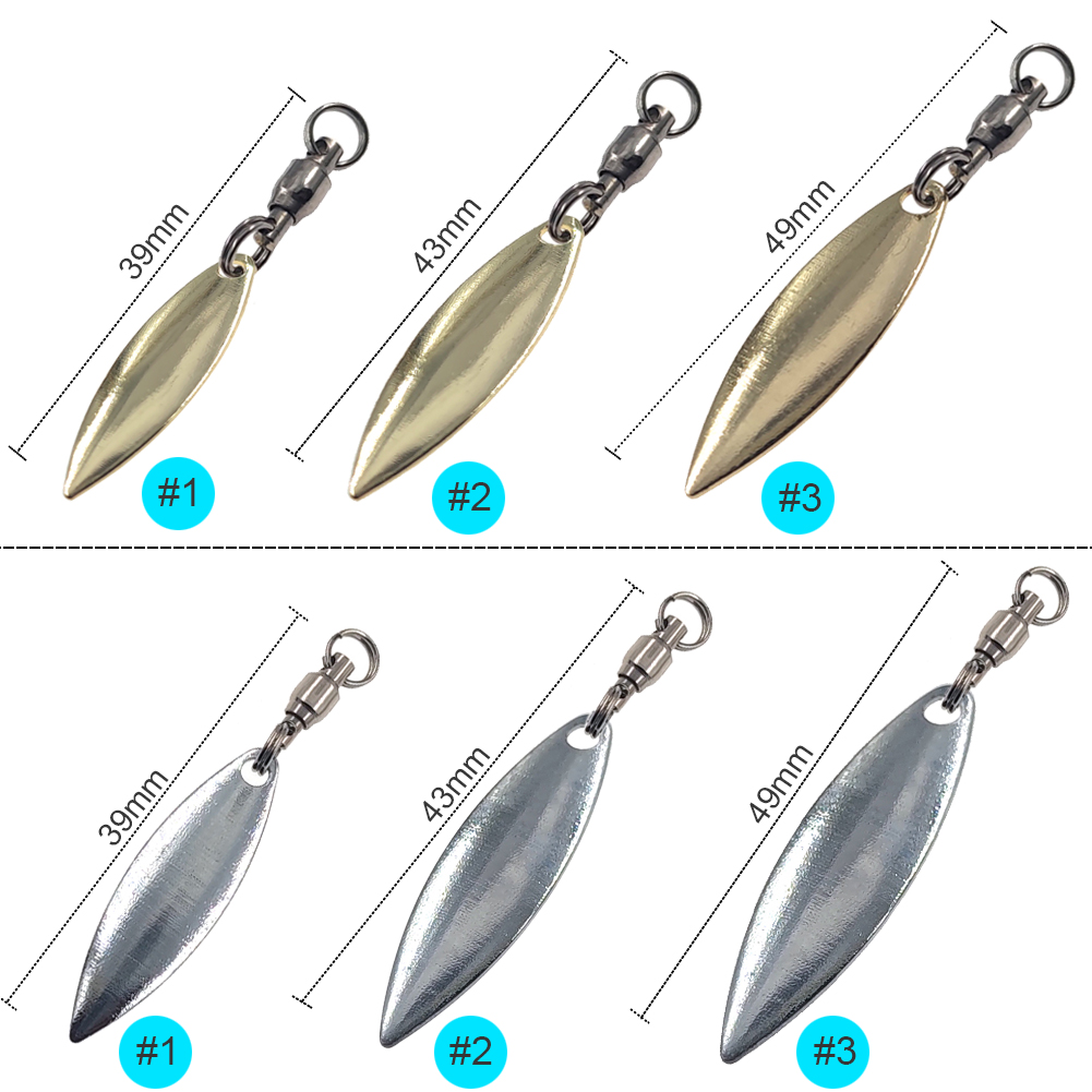 10 sztuk ostrza Willowleaf prz – Fishing Lure Blade Bait recenzja i cena