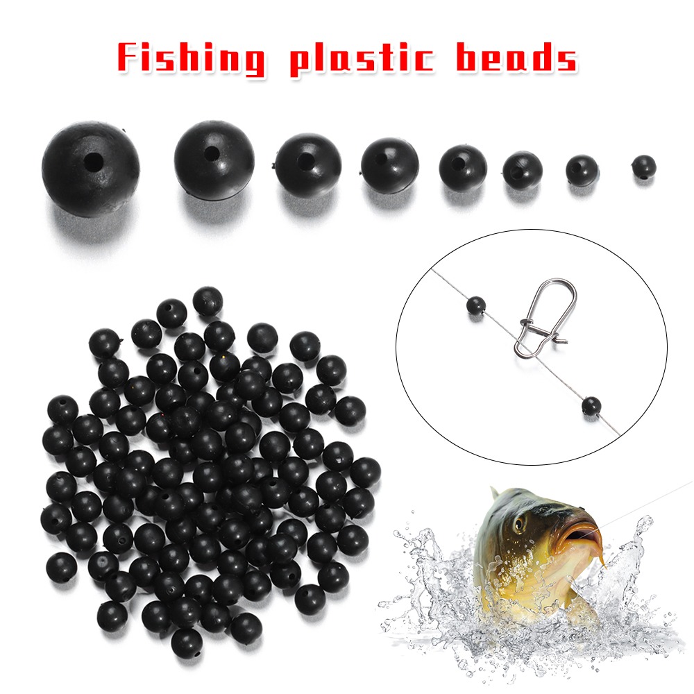 100 sztuk/partia koraliki wędk – Fishing Lure Accessories recenzja i cena
