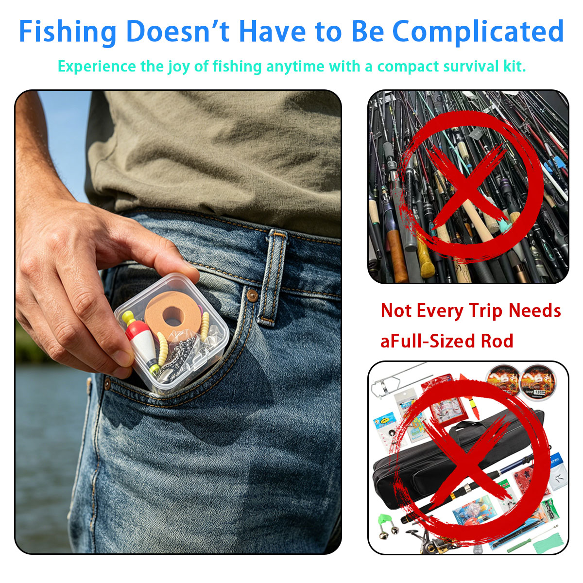 Przenośny zestaw wędkarski na  – Fishing Lure Box recenzja i cena